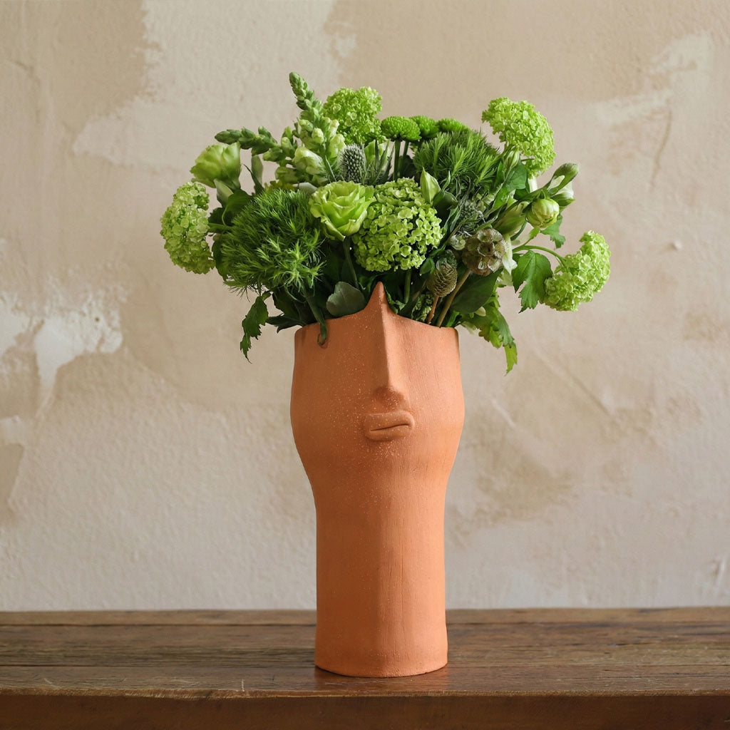 Vaso Face Slim Terracota - San Oli