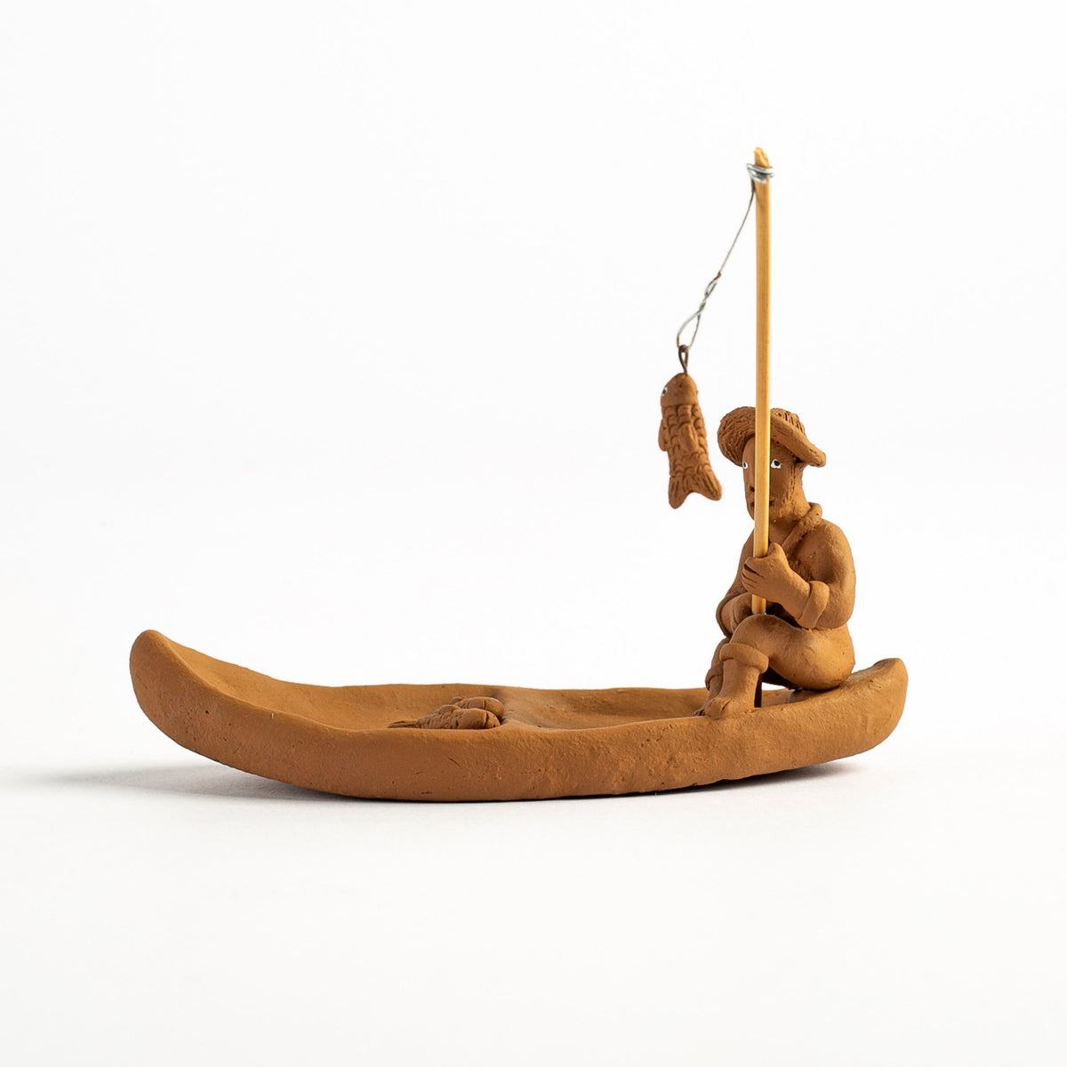Pescador na Canoa - Elias Vitalino