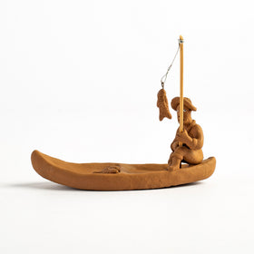 Pescador na Canoa - Elias Vitalino