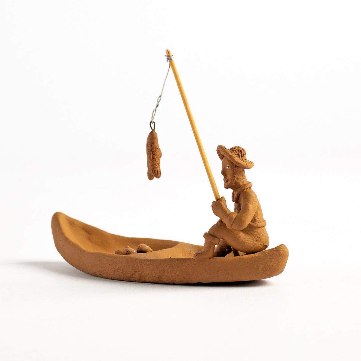 Pescador na Canoa - Elias Vitalino