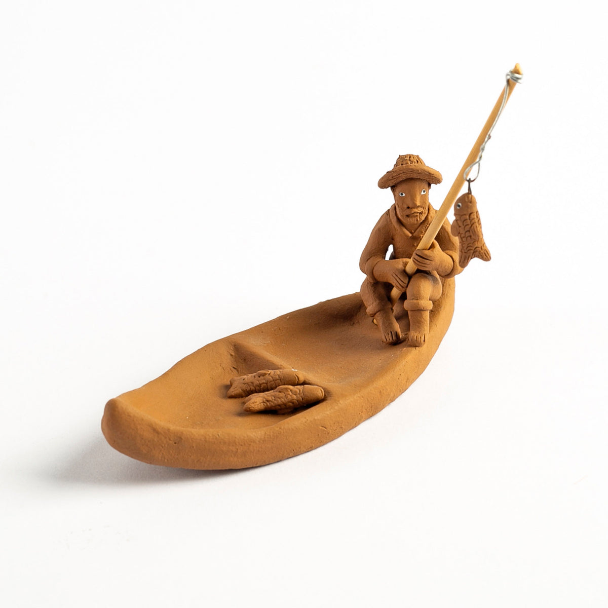 Pescador na Canoa - Elias Vitalino