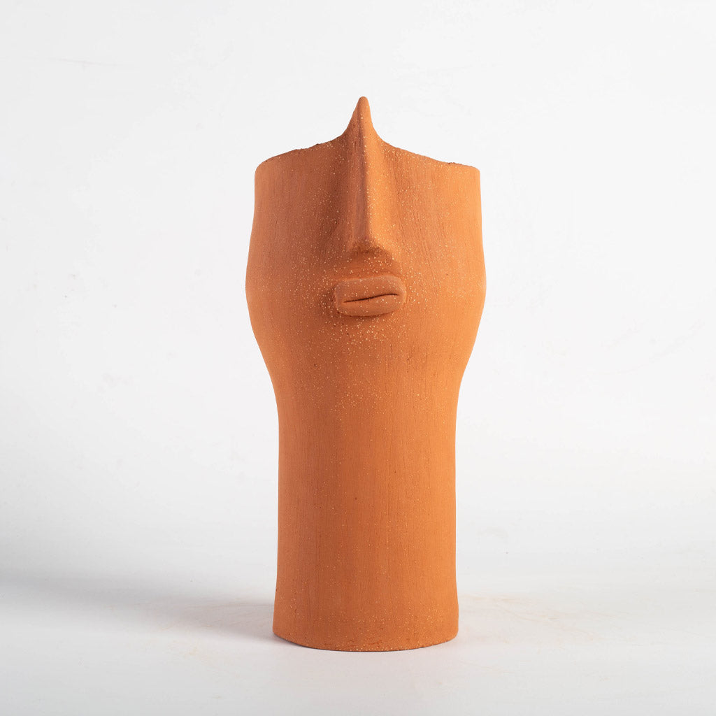 Vaso Face Slim Terracota - San Oli